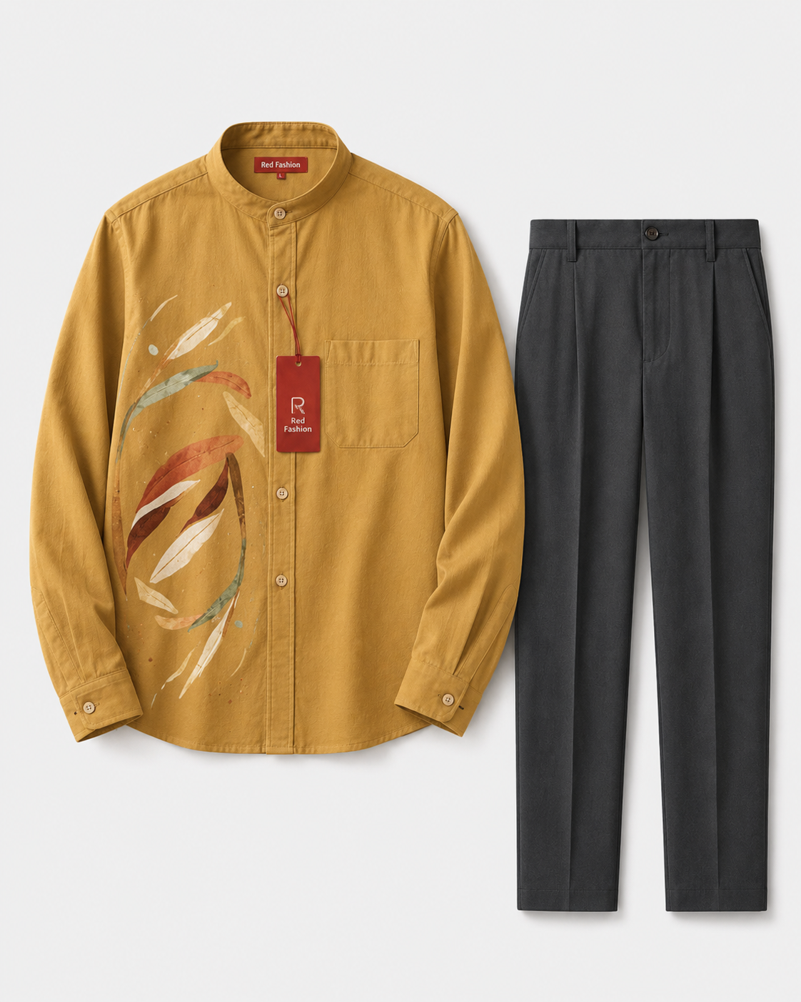 Red Fashion prestige evening native outfit